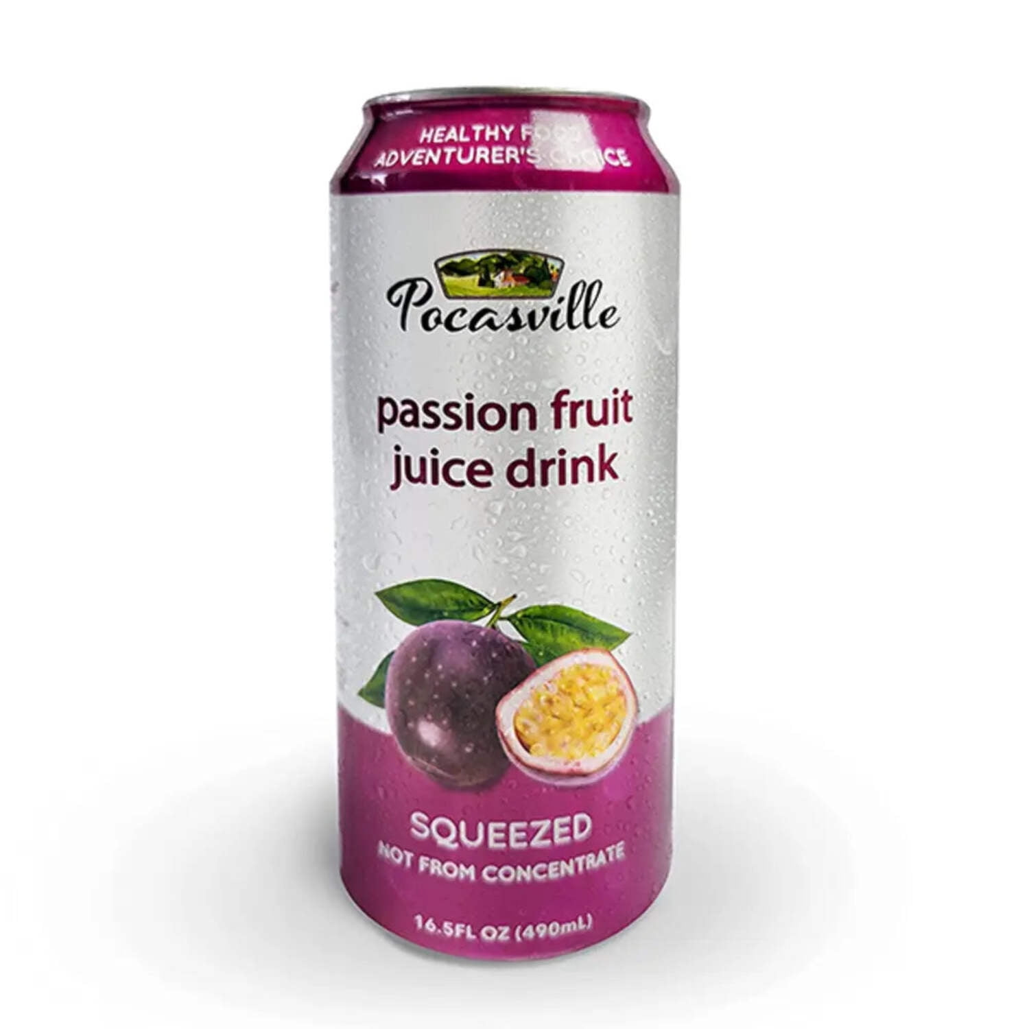 Pocasville Passion Fruit/Maracuya Juice Drink (30% Fruit Juice) 16.5 oz