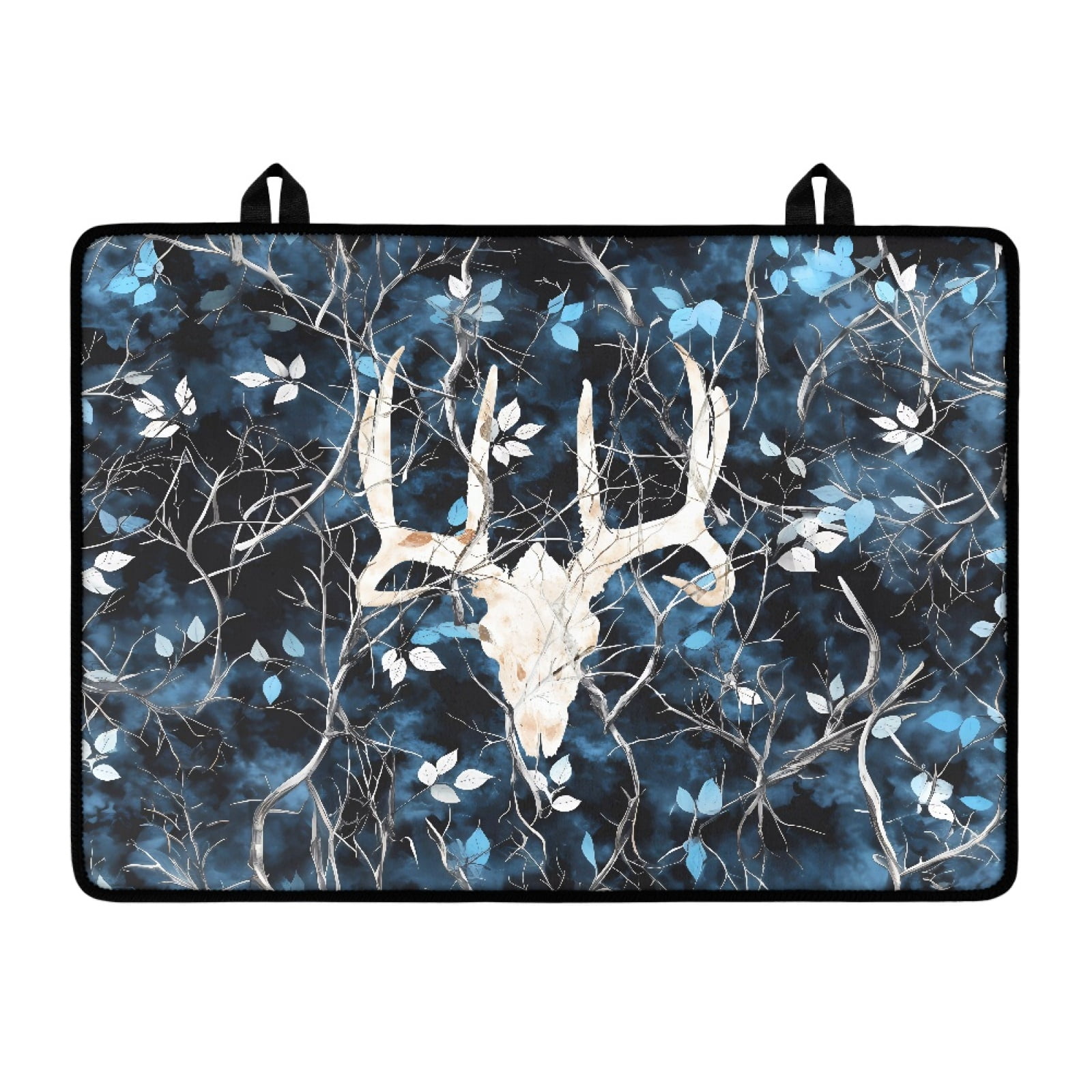 Renewold Electric Stove Cover Glass Stove Top Cover Heat Resistant Anti-slip Stovetop Protector Cover Cooktop Mat Extra Counter Space Extra Large, Deer Skull Camo Hunting Forest