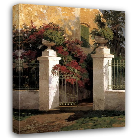 Poch Romeu 28x34 Gallery Wrapped Canvas Wall Art Titled - Jardi Colonial