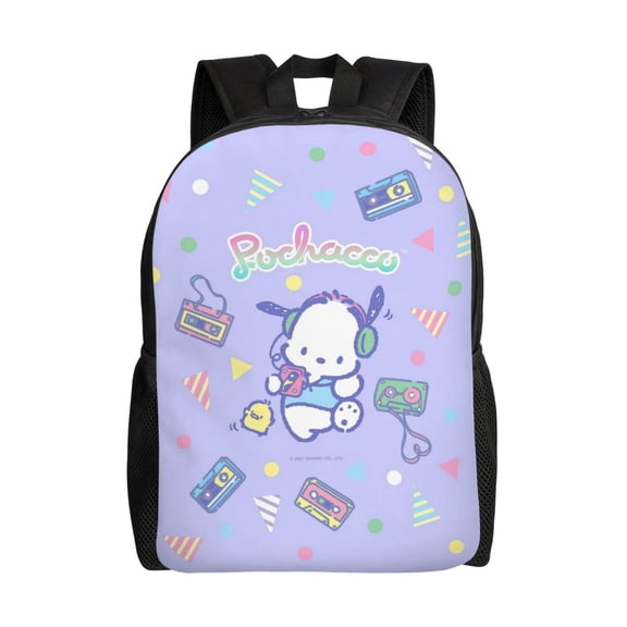 Pochacco Backpack Lightweight Daypack Large Capacity Travel Work School Back Pack Novelty Computer Bag Laptop Bag