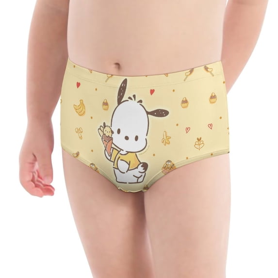Pochacco Girls' Breathable Underwear Comfort Panties Briefs
