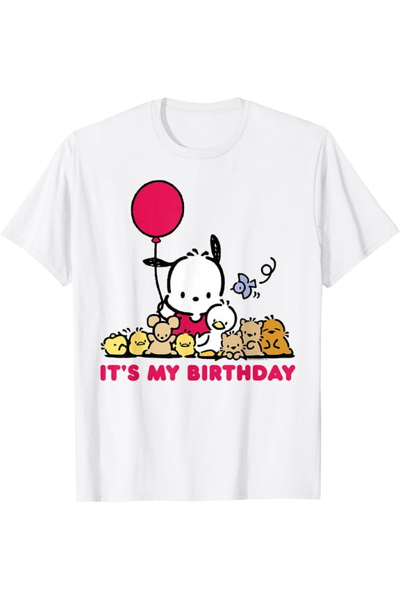 Pochacco It's My Birthday DTG Print Unisex T-Shirt