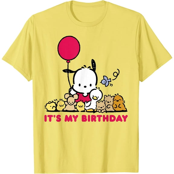 Pochacco It's My Birthday DTG Print Unisex T-Shirt