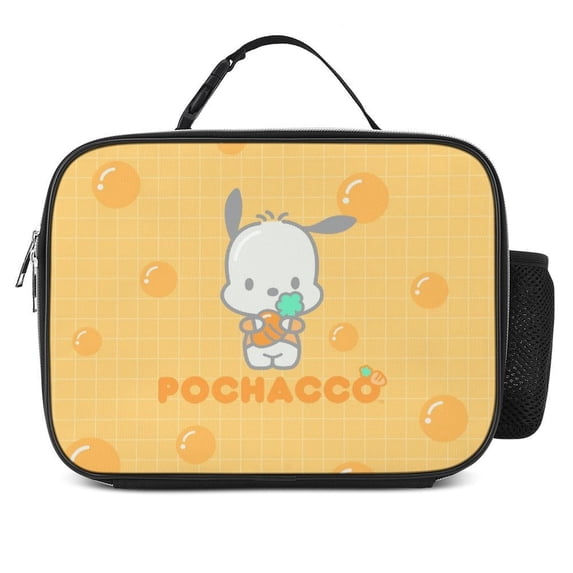 Pochacco Lunch Bag, Insulated Lunch Bag for Women Men Lunch Box Container Bag Reusable Lunch Tote Bag for Office, Work, Beach, Travel, Picnic