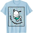 thumbnail image 1 of Pochacco Stay Paw-sitive Positive Good Energy Fun Vibes DTG Print Unisex T-Shirt, 1 of 5