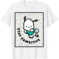 thumbnail image 1 of Pochacco Stay Paw-sitive Positive Good Energy Fun Vibes DTG Print Unisex T-Shirt, 1 of 5