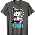 thumbnail image 1 of Pochacco Summer Drink Vacation DTG Print Unisex T-Shirt,Charcoal Color,Size YS, 1 of 5