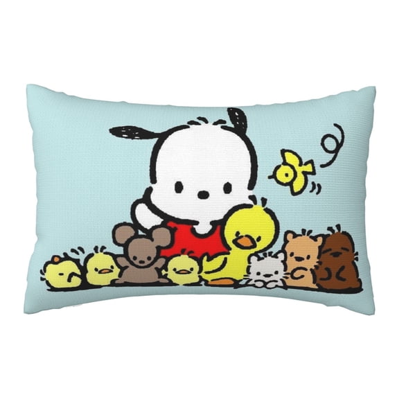 Pochacco Throw Pillow Cover Decoration Pillow Case Cushion for Home Sofa Couch Queen Size 20x30 Inch