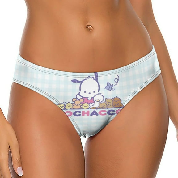 Pochacco Women's Breathable Seamless Thong Panties No Show Underwear