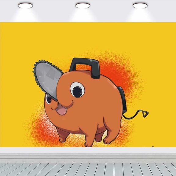 Pochita school Poster Wall Decor Birthday Banner Backdrop Background Party Supplies Taspestry