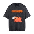 thumbnail image 1 of Pochita special shirt for men and women unisex summer short-sleeved loose Harajuku washed sweatshirt, 1 of 5