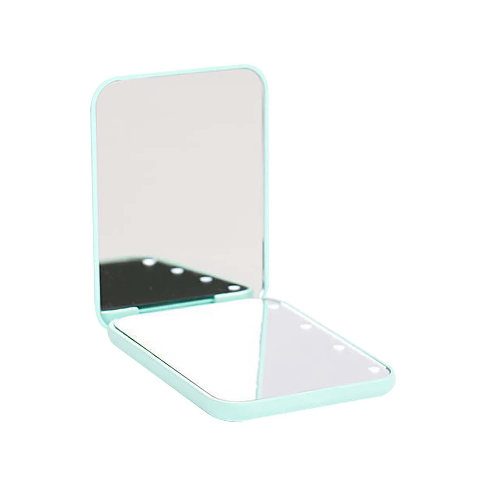 Pocket 2x Magnification LED Compact Travel Travel Soap Container Clear