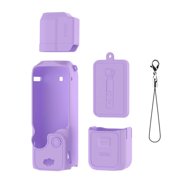 Silicone Protective Case For DJI OSMO POCKET 3 Body Case Lens Protective Cover Screen Protector Display Blackout Anti-Scratch Anti-Collision Protective Sleeve Skin Camera Accessory