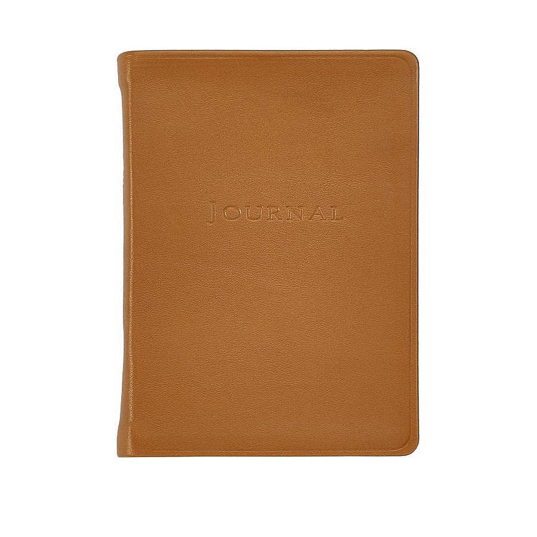 World Travel Journal Pocket 6in British-Tan Fine Leather by Graphic Image Trade