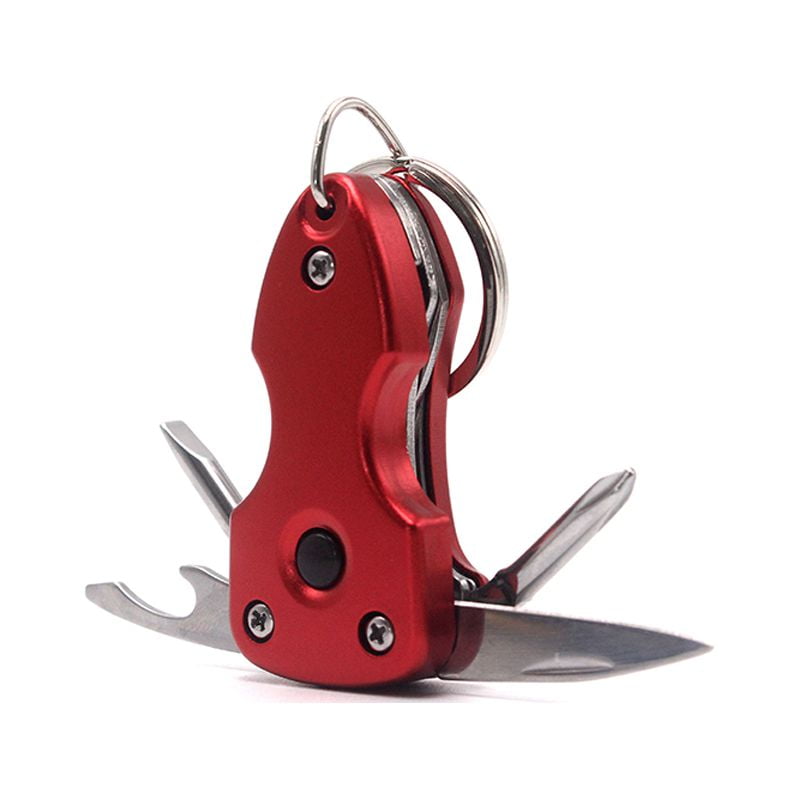 Pocket 7 In 1 Portable Multi Function Folding Knife Pocket Tools Pliers Keychain Knife