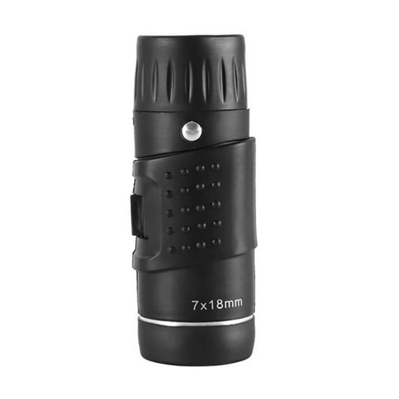 Pocket 7x18 Monocular with Adjustable Focus Handheld Small Telescope for Hiking Camping Travel