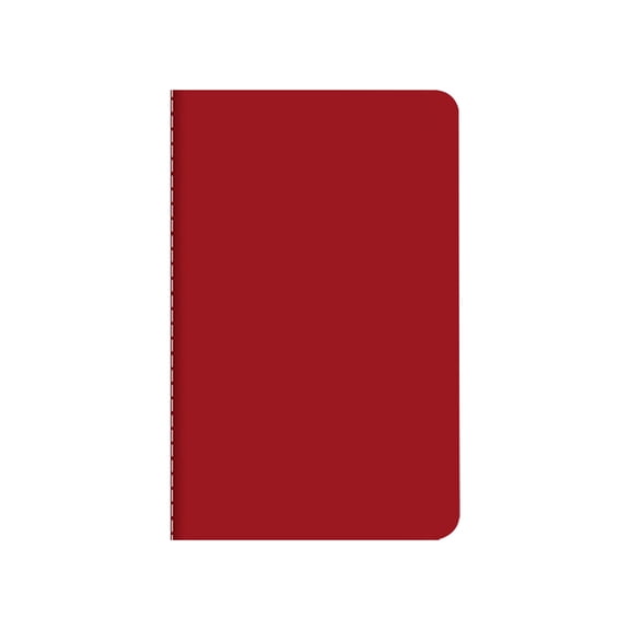 Pocket A6 Sewn Paper Notebook, Red Softcover Journal 5.51×3.54in 30 Sheets/60 Pages 1 Piece for Work Records, Daily Planning & Travel Note Taking