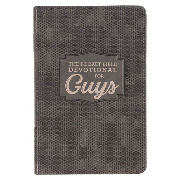 Pocket Bible Devotional for Guys Faux Leather