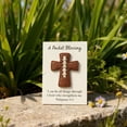 thumbnail image 1 of Pocket Blessing Baseball Cross Edition - Inspirational Leather Baseball with Cross Design, 1 of 1