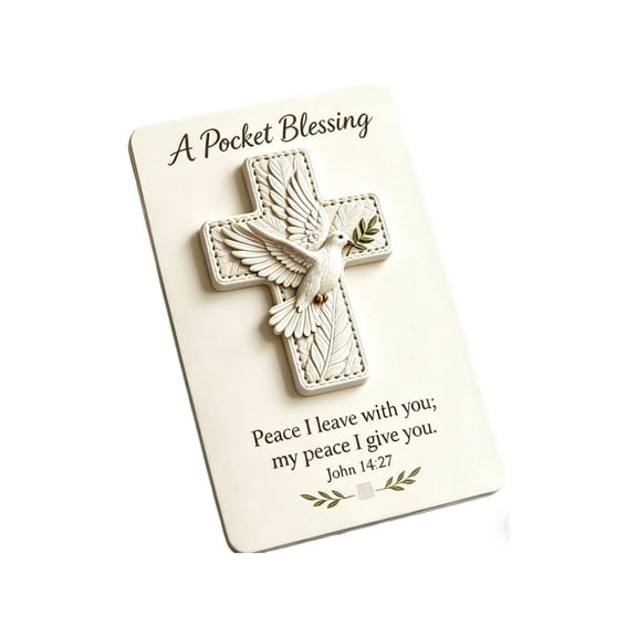 Pocket Blessing Card Scripture Pocket Inspirational Keepsake Religious Gift for Baptism Confirmation