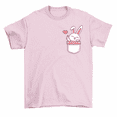 thumbnail image 1 of Pocket Bunny Rabbit T-Shirt Women Unisex, 1 of 2