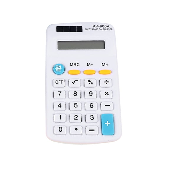 Pocket Calculator 8 Digit Display Solar Battery Powered Mini Basic Calculator for Students Kids Home School Desktop Portable