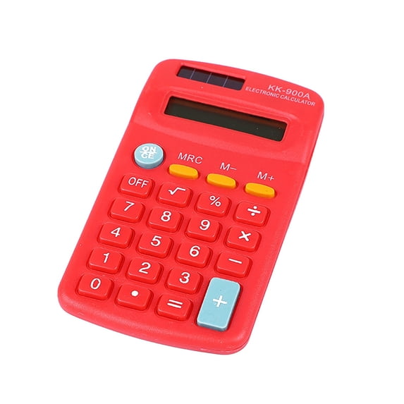 Pocket Calculator 8 Digit Display Solar Battery Powered Mini Basic Calculator for Students Kids Home School Desktop Portable