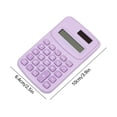 thumbnail image 1 of Pocket Calculator,Mini Digital Desktop Calculator with 8-Digit LCD Display,no Sound Big Button Computing Tools for Adult Office Billing Calculate,Purple, 1 of 8