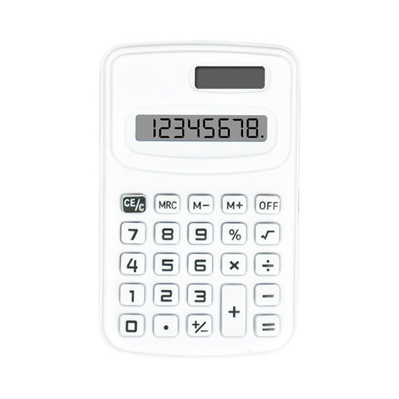 Pocket Calculator, Small Battery Powered 4 Function Calculator, Hand Held Basic Calculator For Students Kids School Home, High Quality Polypropylene Material, 8-Bit Lcd Display,