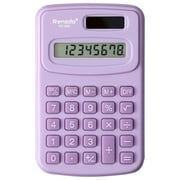 Pocket Calculator Small Battery Powered Calculator Bulk Mini Size 4 Function Calculator Hand Held Basic Calculator for Students Kids School Home Office (White, Pink, Blue,Purple)