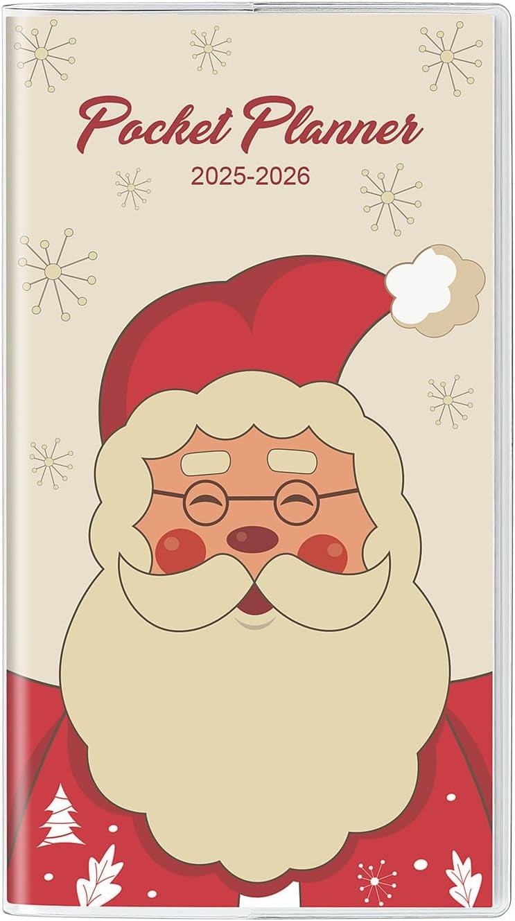 Pocket Calendar 20252026, Small Christmas Pocket Planner 2026 for Pocket Calendar 20252026, Small Christmas Pocket Planner 2026 for