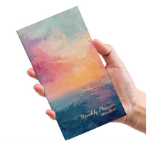 Pocket Calendar 2026-2027 for Purse, Two Year Monthly Planner Pocket Size 6.5" x 3.5", Jan 2026 - Dec 2027 Monthly Planner Small Calendar for School, Work and Home - (Sunset)