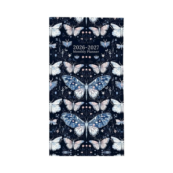 Pocket Calendar 2026-2027 for Purse, Two Year Monthly Planner Pocket Size, Jan 2026 to Dec 2027 Monthly Planner Small Size (6.5" x 3.5") - Hummingbird