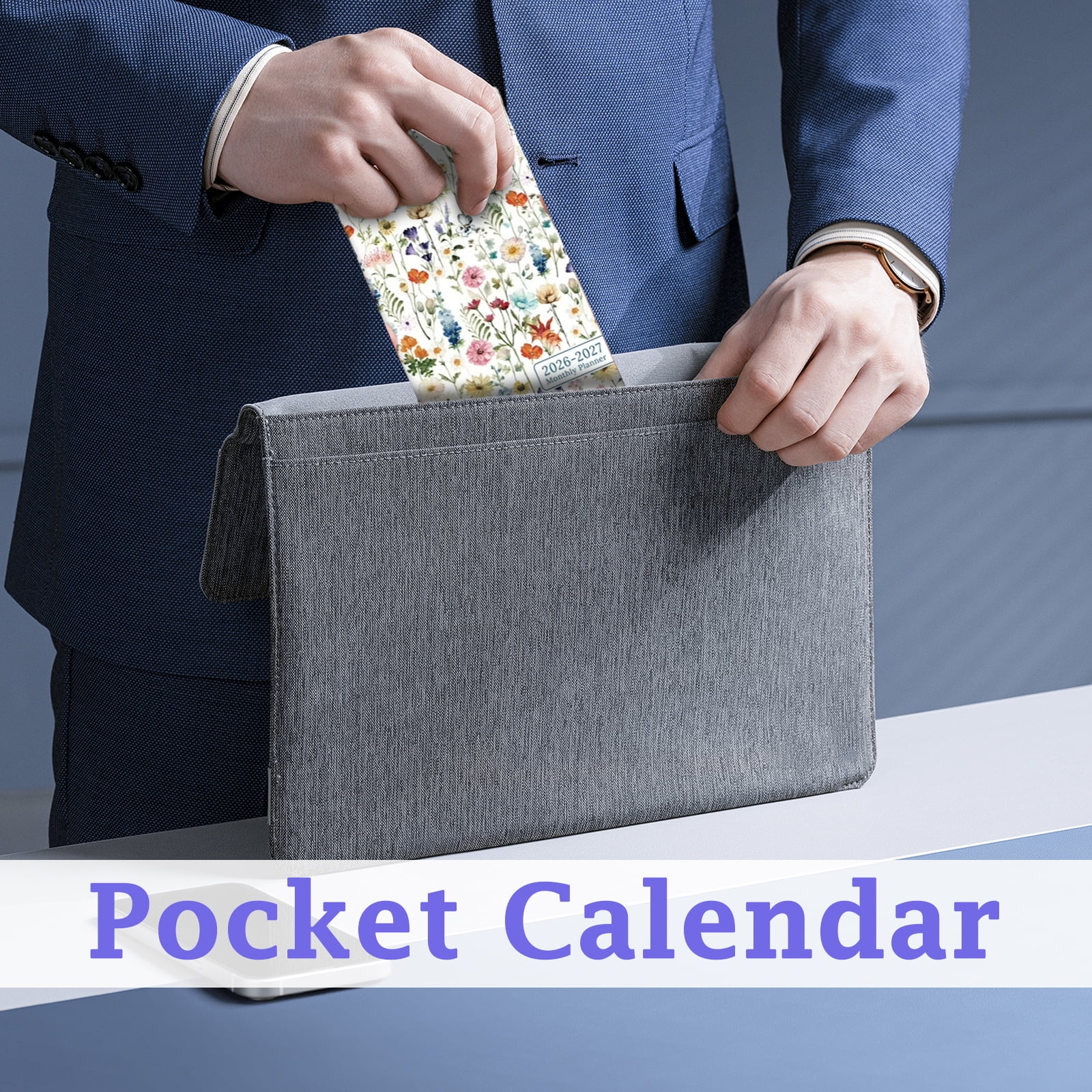 Pocket Calendar 20262027 for Adults Monthly Planner from January 2026
