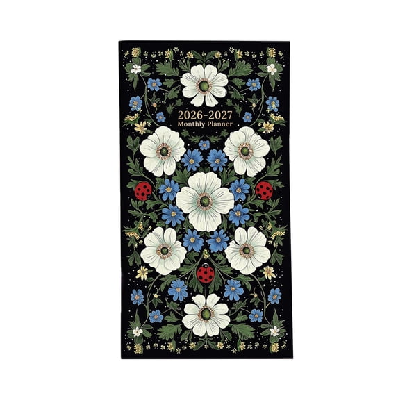 Pocket Calendar 2026-2027 for Purse,2 Year Monthly Planner Pocket Compact Mini Planner for On-the-Go Scheduling and Quick Notes 3.7" x 6.8"