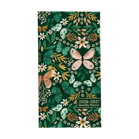 Pocket Calendar 2026-2027 for Purse,2 Year Monthly Planner Pocket Compact Mini Planner for On-the-Go Scheduling and Quick Notes 3.7" x 6.8"
