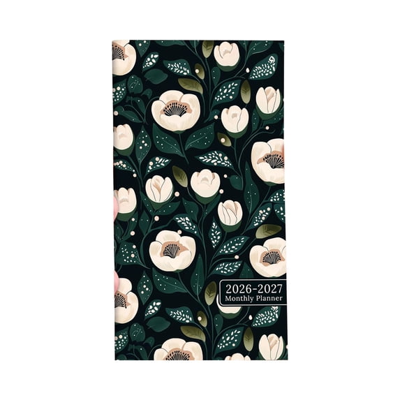 Pocket Calendar 2026-2027 for Purse,2 Year Monthly Planner Pocket Compact Mini Planner for On-the-Go Scheduling and Quick Notes 3.7" x 6.8"