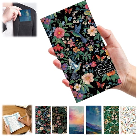 Pocket Calendar 2026-2027 for Purse, Two Year Monthly Planner Pocket Size, Jan 2026 to Dec 2027 Monthly Planner Small Size (6.5" x 3.5")