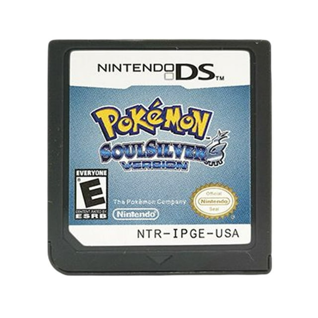 Nintendo DS Game Card Gold & Silver Soulsilver Pocket Card 3DS NDS
