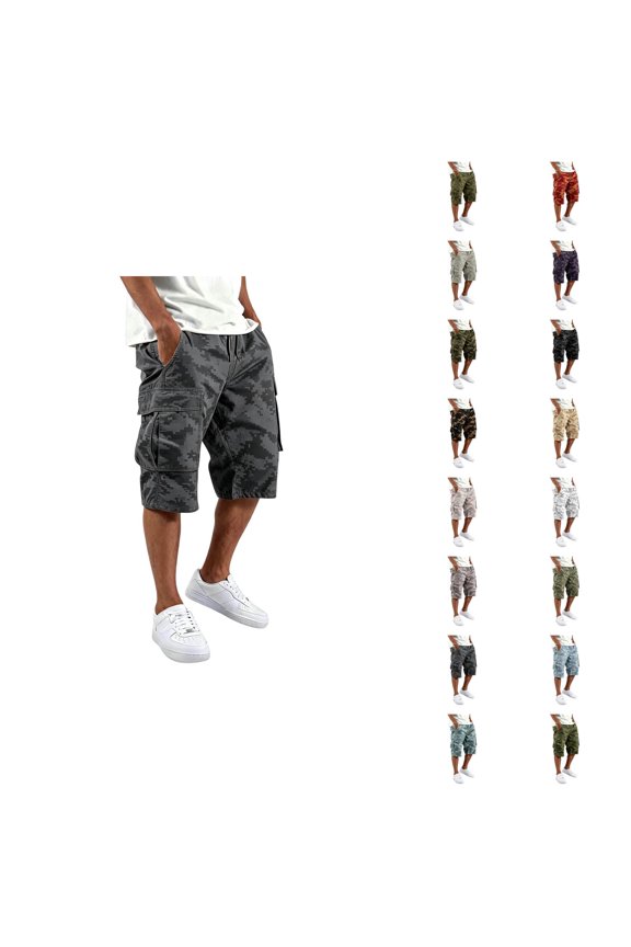 Pocket Cargo Pants With Multiple Utility Pouches And Adjustable Waistband