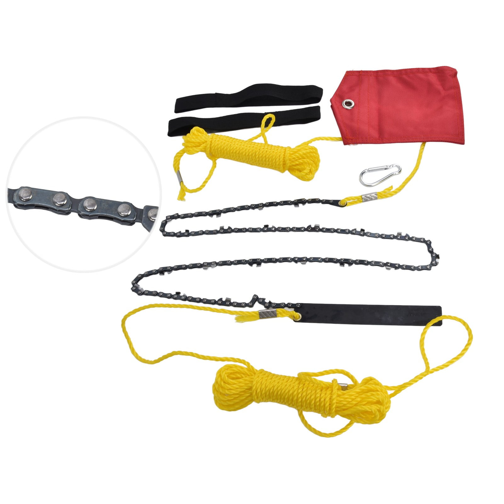 Pocket Chain Saw, 48 Inch Tree Limb Hand Rope Chain Saw 63 Teeth