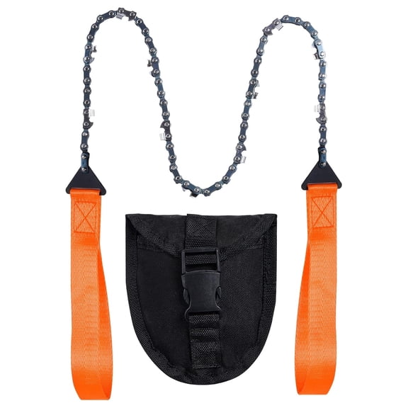 Pocket Chainsaw for Trees-Folding Chain Hand Saw-Portable Hand Hack Saw for Camping, Hiking, Backpacking, Cutting Wood & Tree