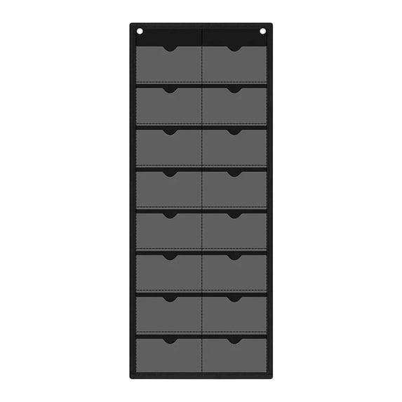 Pocket Chart Calendar Organizer Oxford PVC Material for Teacher Classroom Home School Wall Storage