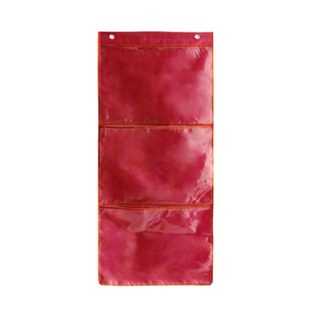 Mewise Pocket Chart For Classroom Cards,Drawing,Pictures,Class Demonstrations,Haning Bags For Classroom (4 Pockets)