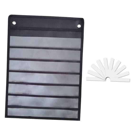Pocket Chart Learning Tool Magnetic Mount Sturdy Oxford Cloth for Classroom Preschool Teacher Home