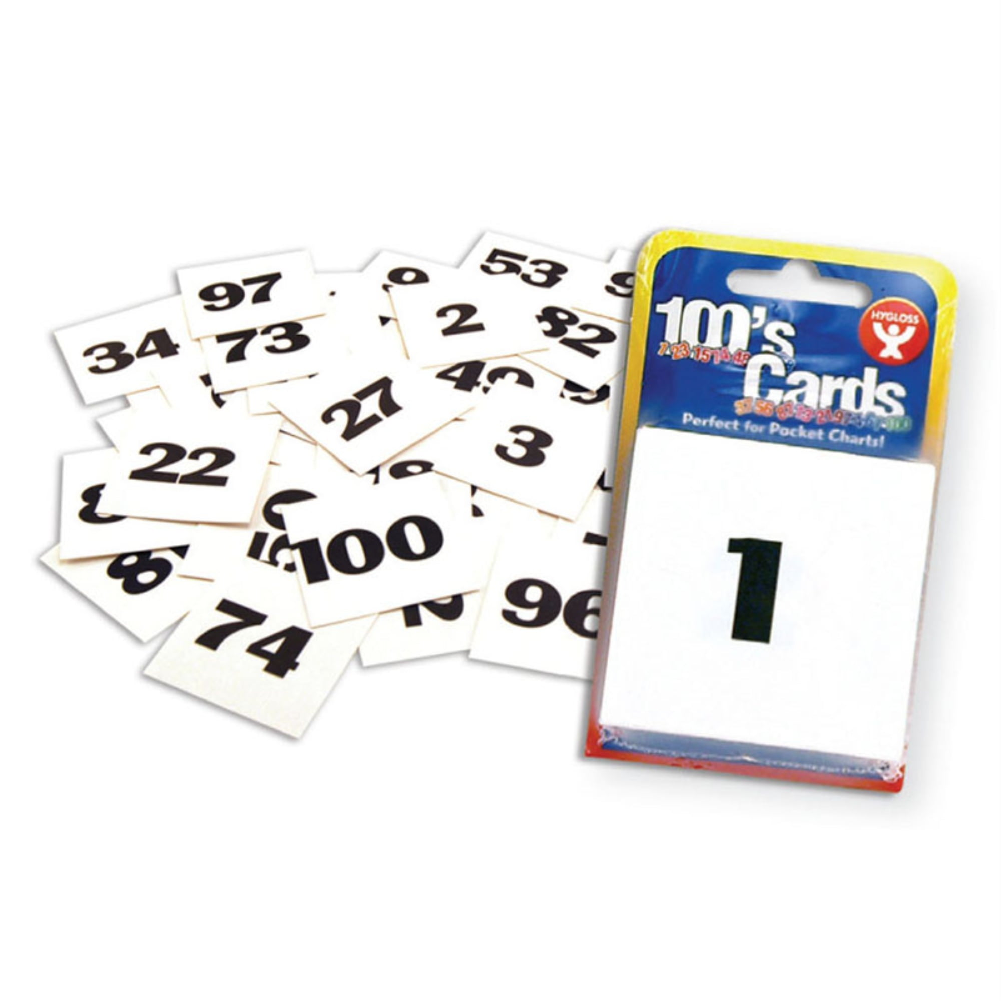 Pocket Chart Number Cards, 2" x 2" Bundle of 5