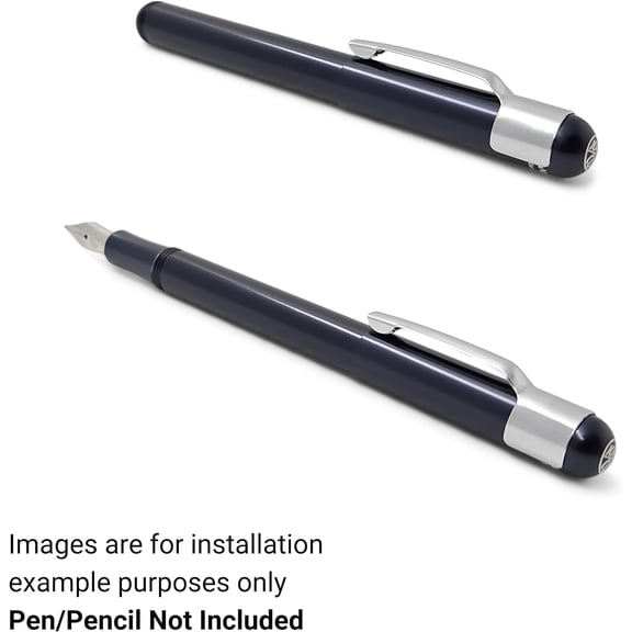 Pocket Clip - Holder for Pen and Pencil - Made of Steel (6 Pack)$$Office