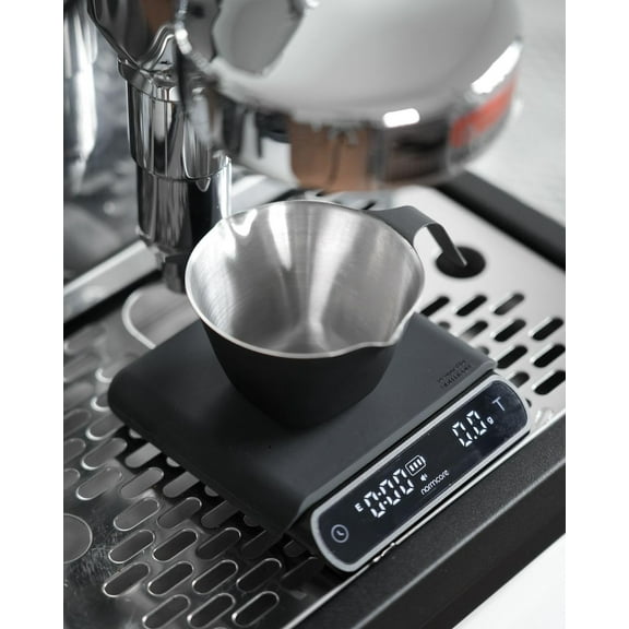 Pocket Coffee Scale V3, Barista Drip Espresso Scale with Timer, Anodized Aluminum Body, Back-Lit LCD Display, Black