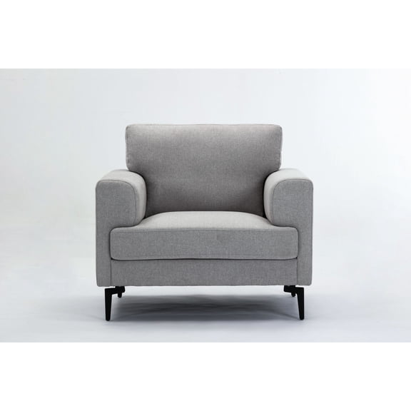Pocket Coil Seating Linen Chair with 60lb Product Weight / Easy - to - Move Seating for Rearranging
