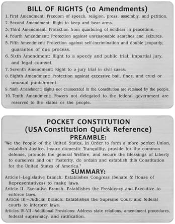 TGCNQ Carte De Poche Constitution Et Déclaration Des Droits